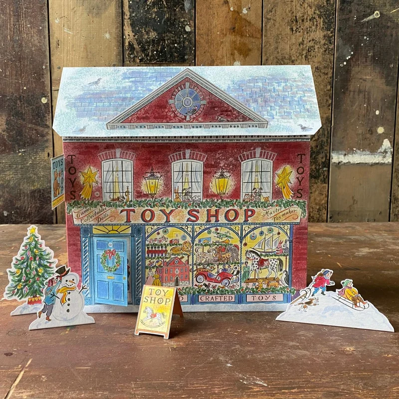 3D Toy Shop Christmas Advent Calendar | Advent Calendar with Pop-Up Characters