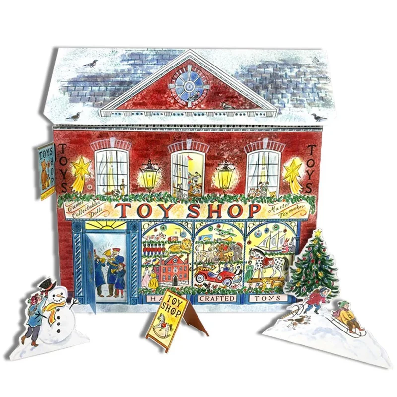 3D Toy Shop Christmas Advent Calendar | Advent Calendar with Pop-Up Characters