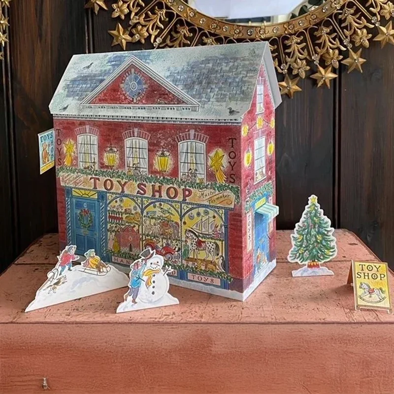 3D Toy Shop Christmas Advent Calendar | Advent Calendar with Pop-Up Characters