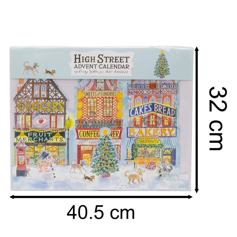 3D High Street Christmas Advent Calendar | Advent Calendar Pop-Up Winter Scene