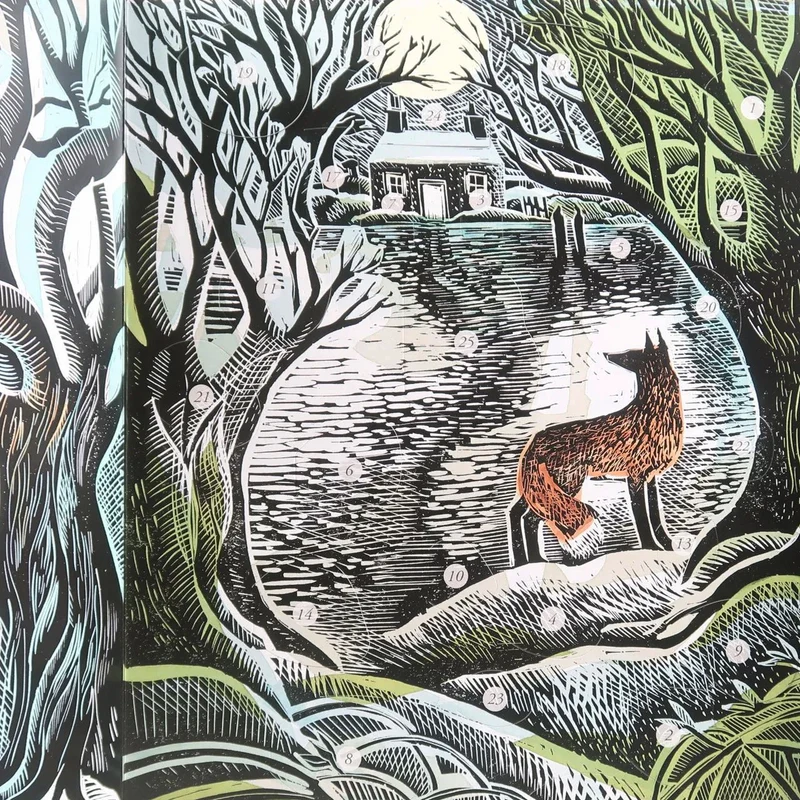 Midnight Fox Christmas Advent Calendar | 3D Woodland Picture Advent Calendar