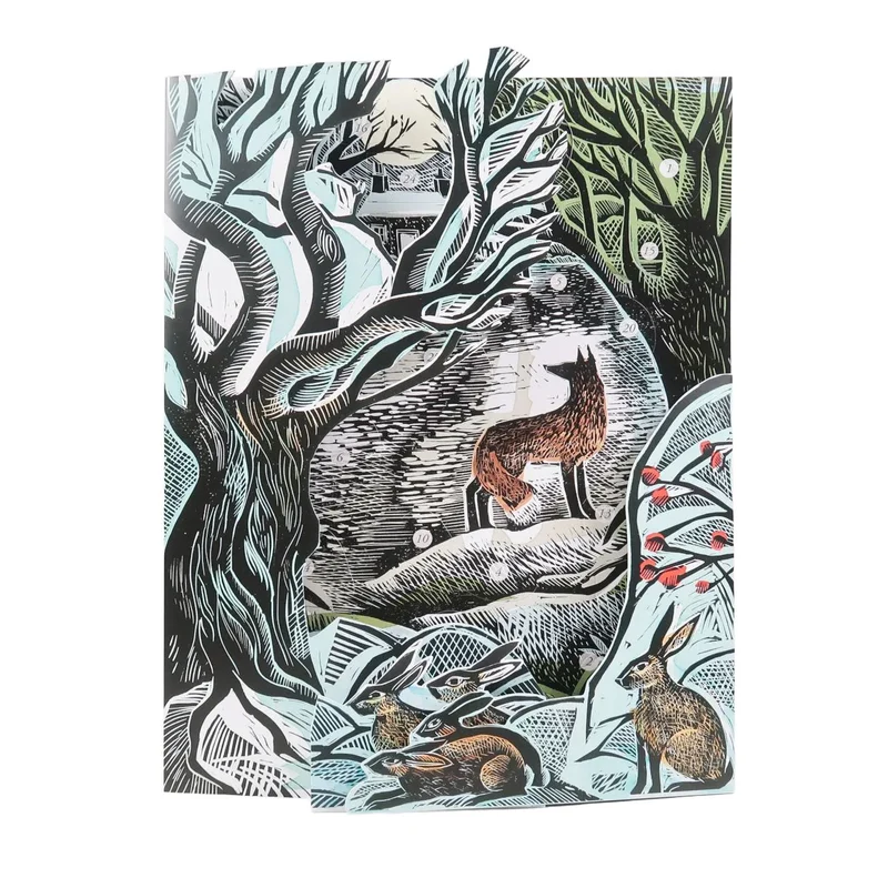 Midnight Fox Christmas Advent Calendar | 3D Woodland Picture Advent Calendar