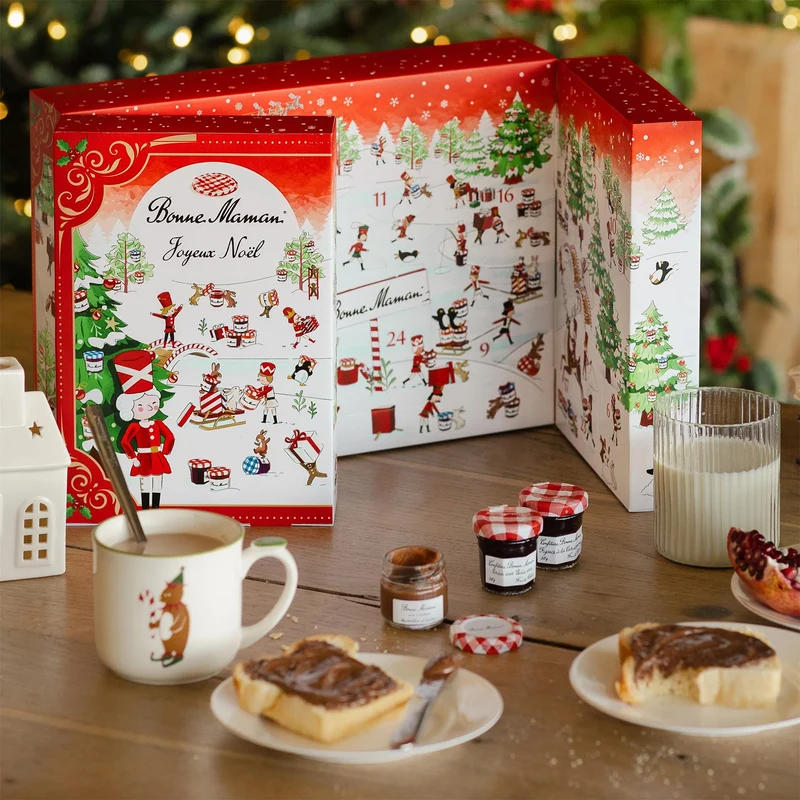 Bonne Maman Christmas Advent Calendar Mini Jars of Conserves & Caramels