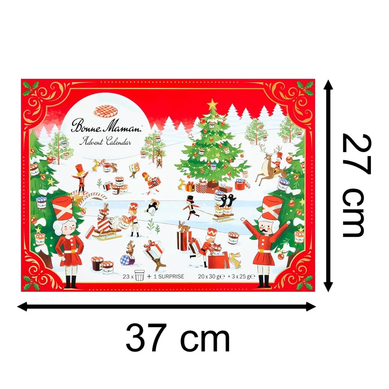 Bonne Maman Christmas Advent Calendar Mini Jars of Conserves & Caramels
