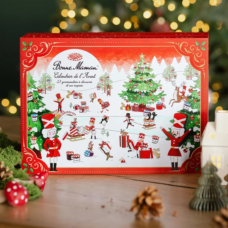 Bonne Maman Christmas Advent Calendar Mini Jars of Conserves & Caramels