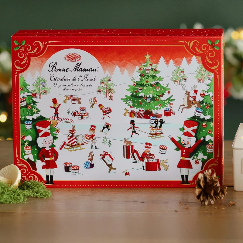 Bonne Maman Christmas Advent Calendar Mini Jars of Conserves & Caramels