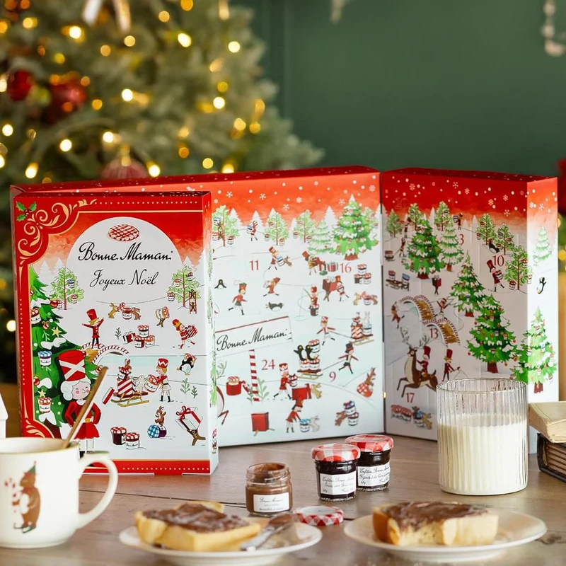 Bonne Maman Christmas Advent Calendar Mini Jars of Conserves & Caramels