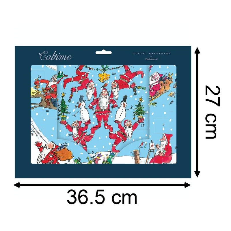 Quentin Blake Active Santa Christmas Advent Calendar 3D Fold-Out Advent Calendar