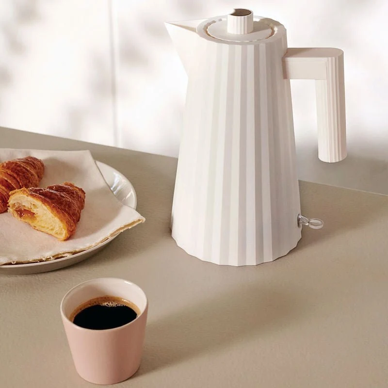 Alessi Plissé Set Weiß – Wasserkocher 1,7 L + Toaster + Gratis Aufsatz