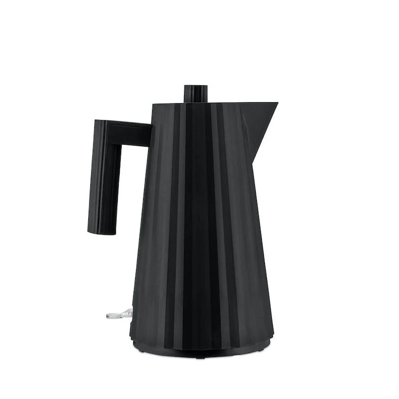 Alessi Plissé Set Schwarz – Wasserkocher 1,7 L + Toaster + Gratis Aufsatz