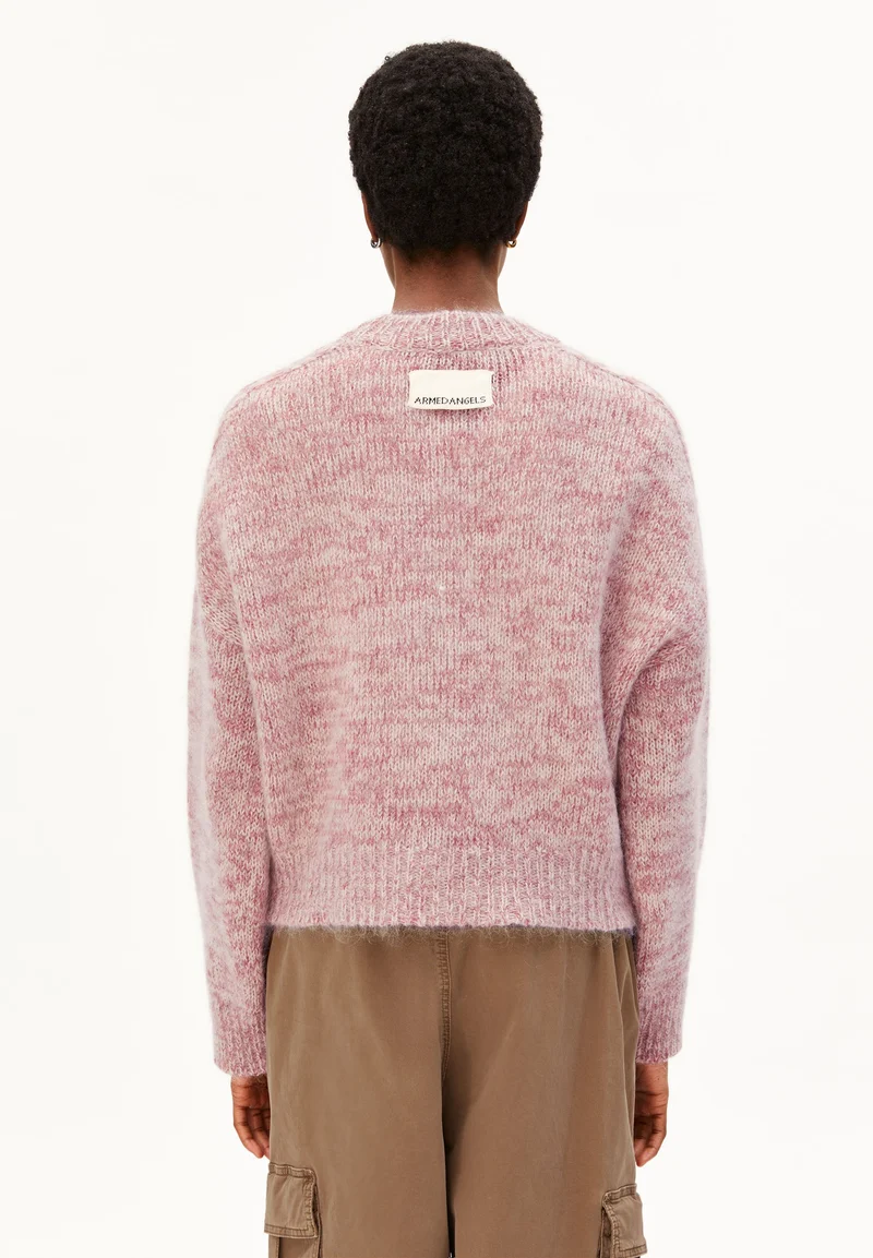MOULINÉ BRUSHED STRICKPULLOVER | velvet ember-oatmilk