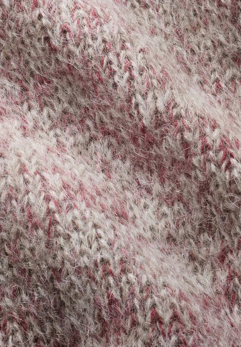 MOULINÉ BRUSHED STRICKPULLOVER | velvet ember-oatmilk