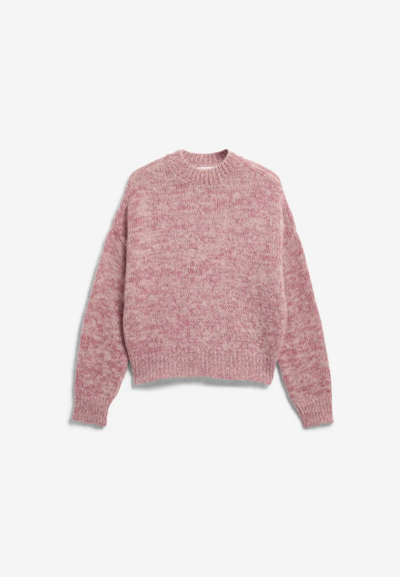 MOULINÉ BRUSHED STRICKPULLOVER | velvet ember-oatmilk