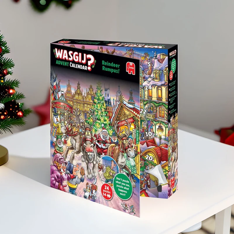 Wasgij Christmas Advent Calendar 2025 | Reindeer Rumpus Jigsaw Advent Calendar