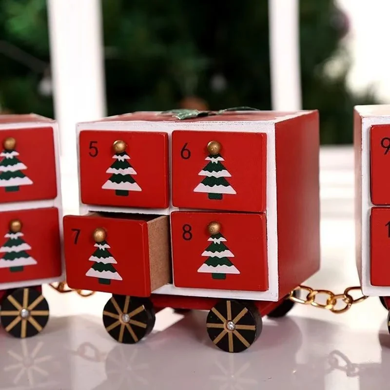 Santa Express Train Christmas Advent Calendar | Wooden Train Advent Calendar