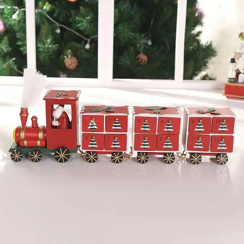 Santa Express Train Christmas Advent Calendar | Wooden Train Advent Calendar