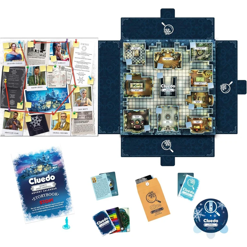Cluedo Christmas Advent Calendar | Clue Murder Mystery Christmas Advent Calendar