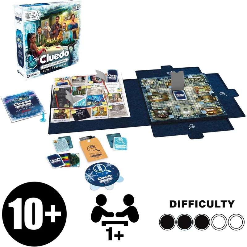 Cluedo Christmas Advent Calendar | Clue Murder Mystery Christmas Advent Calendar