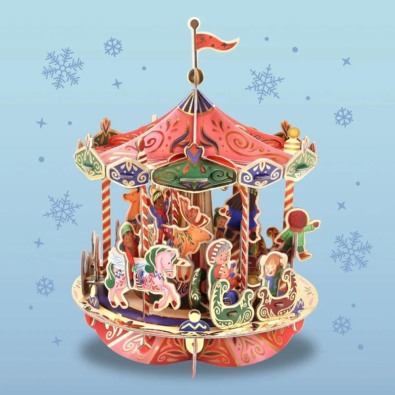 Pop & Build - Carousel Countdown | 3D Pop-up Christmas Advent Calendar