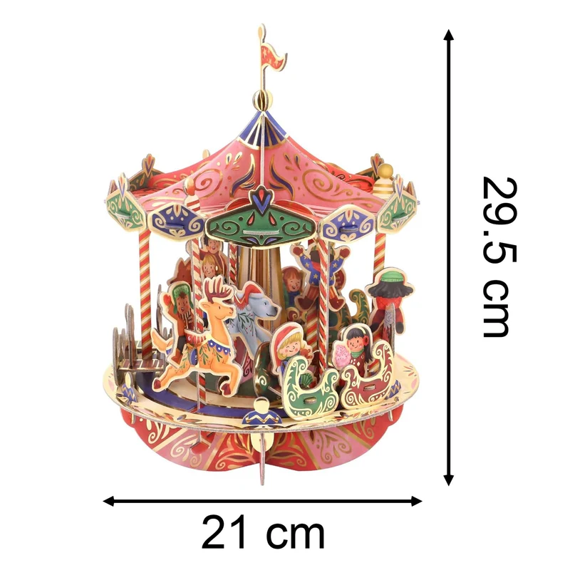 Pop & Build - Carousel Countdown | 3D Pop-up Christmas Advent Calendar