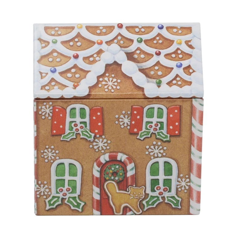 Dana Kubrik Small Gingerbread House Tin | Festive Christmas Storage Tin