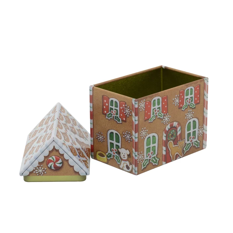 Dana Kubrik Small Gingerbread House Tin | Festive Christmas Storage Tin