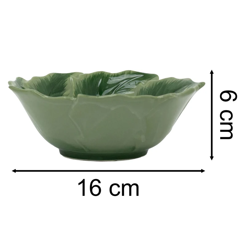 Reactive Glaze Holly Foliage Christmas Bowl | Festive Ceramic Bowl - 220ml