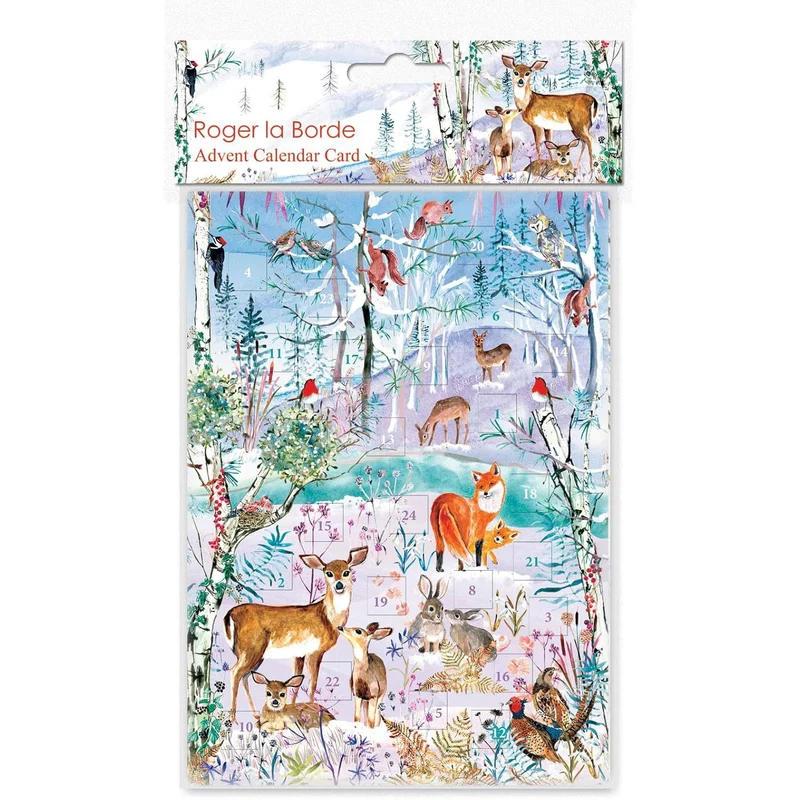 Wild Winter's Song Advent Calendar Greetings Card | Christmas Advent Calendar