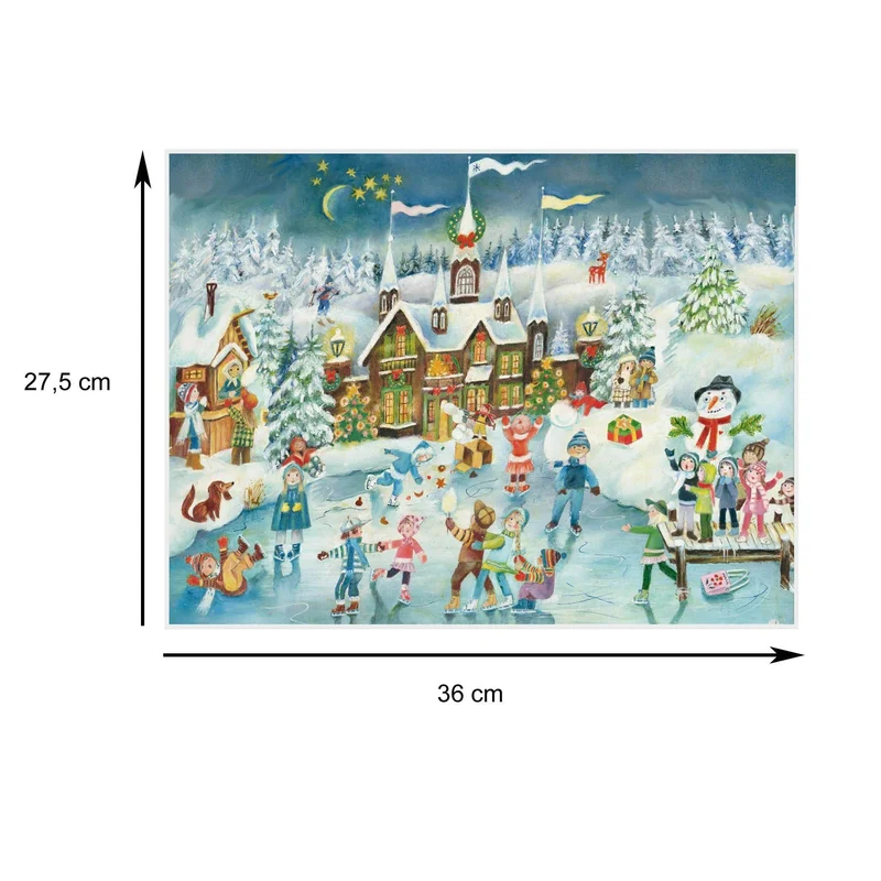 Ice Skating Joys at the Castle Advent Calendar | Christmas Advent Calendar