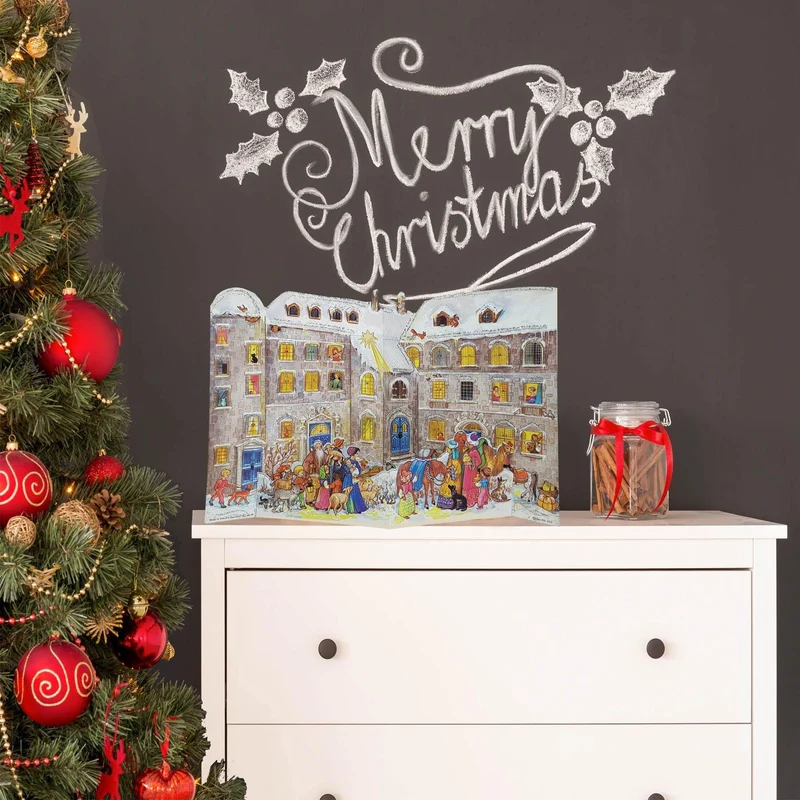 3D Snowy Castle Christmas Advent Calendar | Traditional Picture Advent Calendar