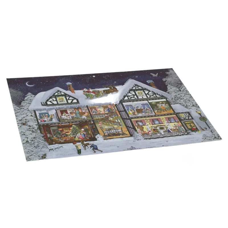 Nostalgic Christmas Time Advent Calendar | Traditional Advent Calendar - A3
