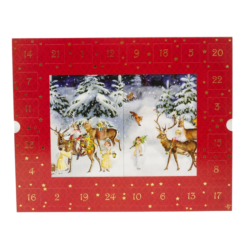 3D Winter Landscape Advent Calendar | Victorian Pull-Out Snow Scene 3D Countdown