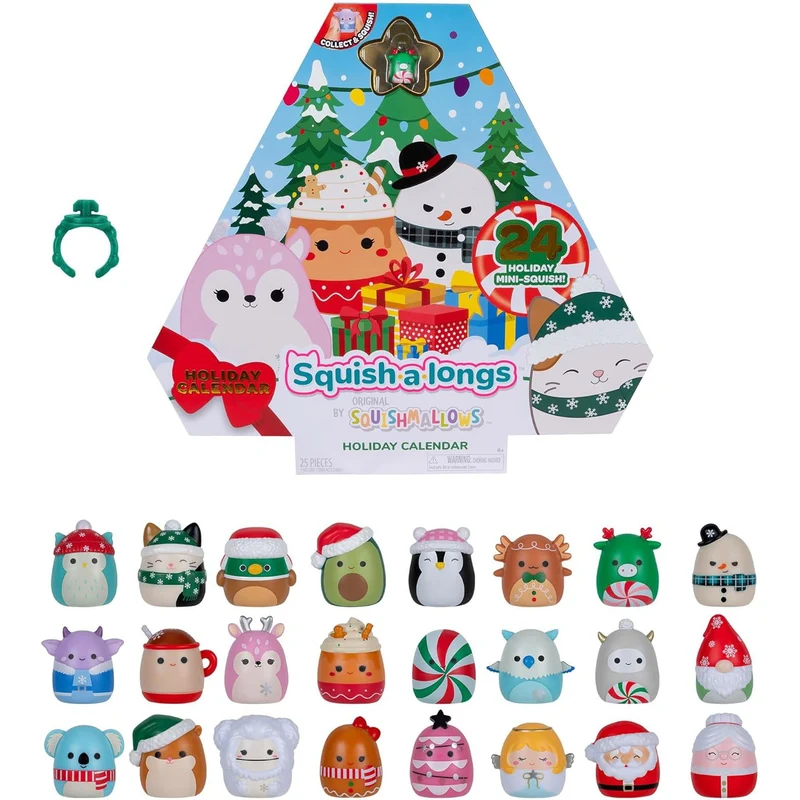 Squishmallows Squish-a-longs Christmas Advent Calendar | Kids Countdown Calendar