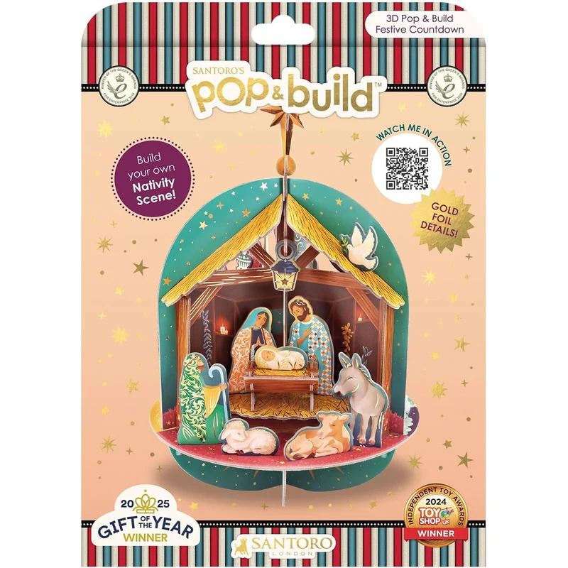 Pop & Build - Nativity Countdown | 3D Pop-up Christmas Advent Calendar