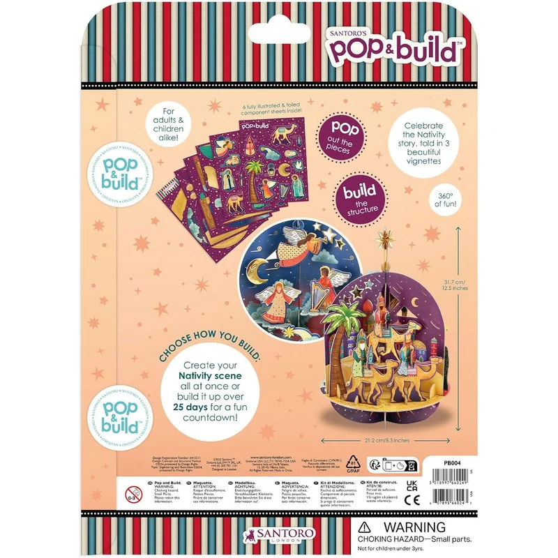 Pop & Build - Nativity Countdown | 3D Pop-up Christmas Advent Calendar