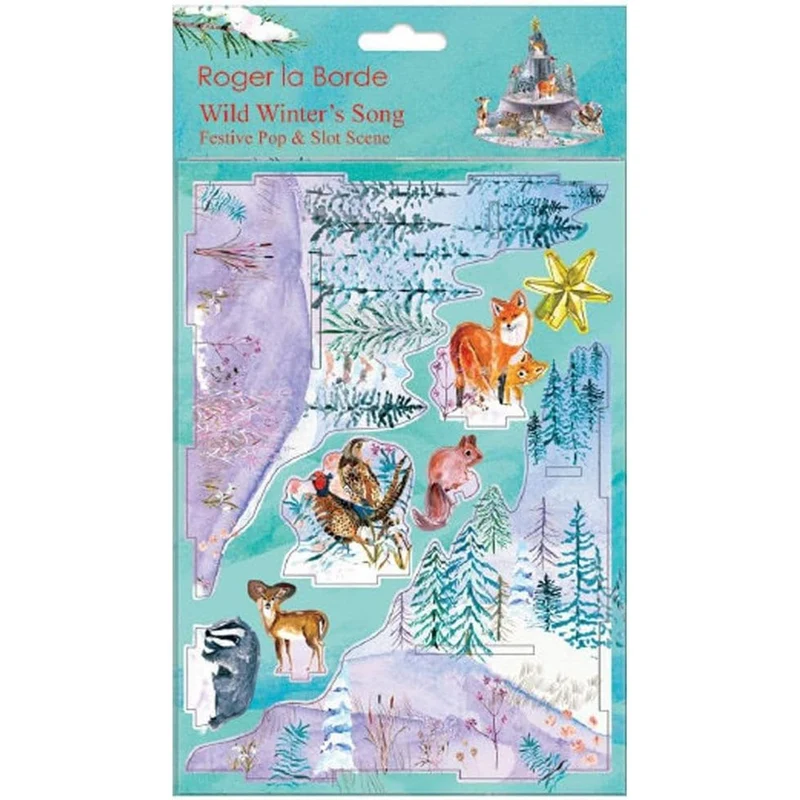 Wild Winter's Song Pop & Slot 3D Decoration | Build Your Own Woodland Diorama