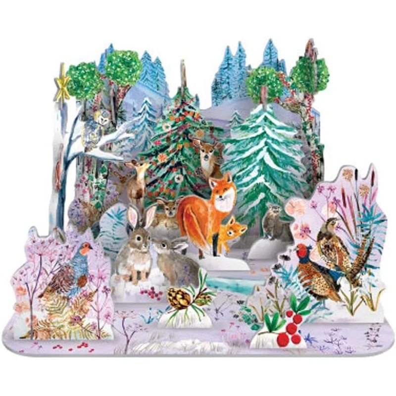 3D Pop & Slot Wild Winter's Song Free Standing Christmas Advent Calendar
