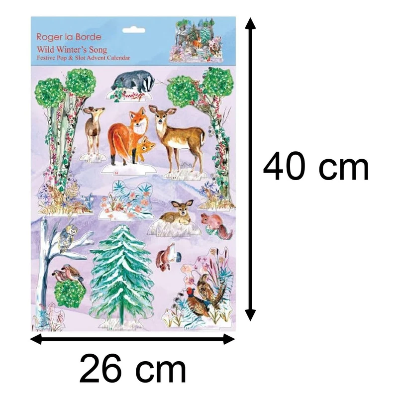 3D Pop & Slot Wild Winter's Song Free Standing Christmas Advent Calendar