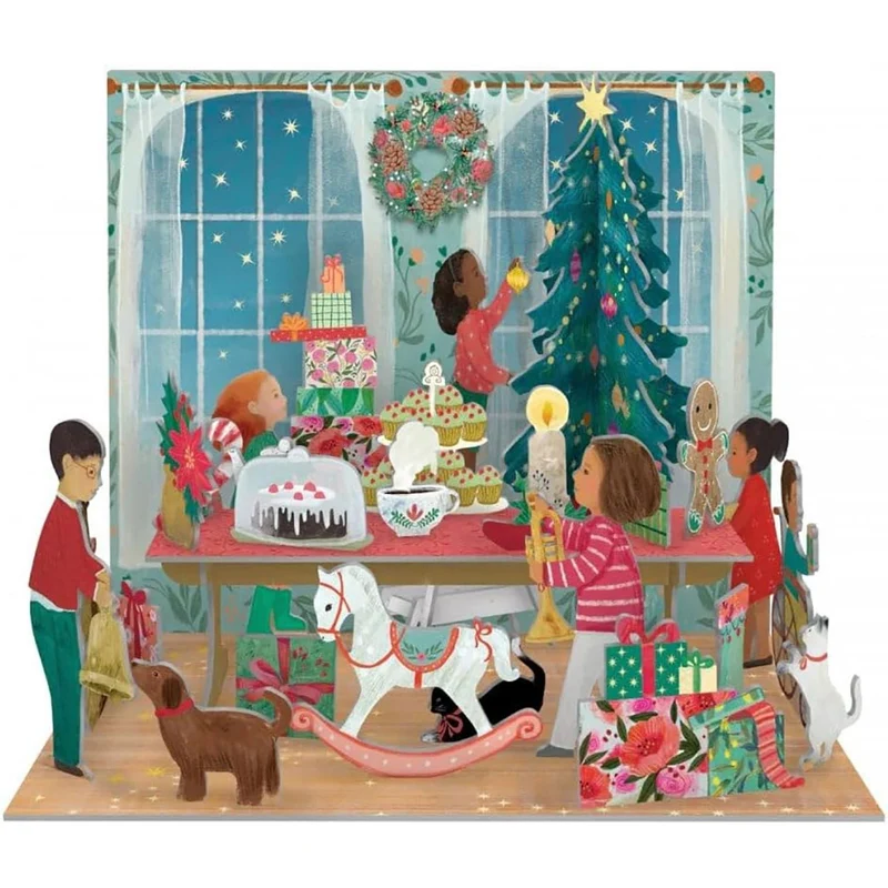 3D Pop & Slot A Christmas Party Free Standing Christmas Advent Calendar
