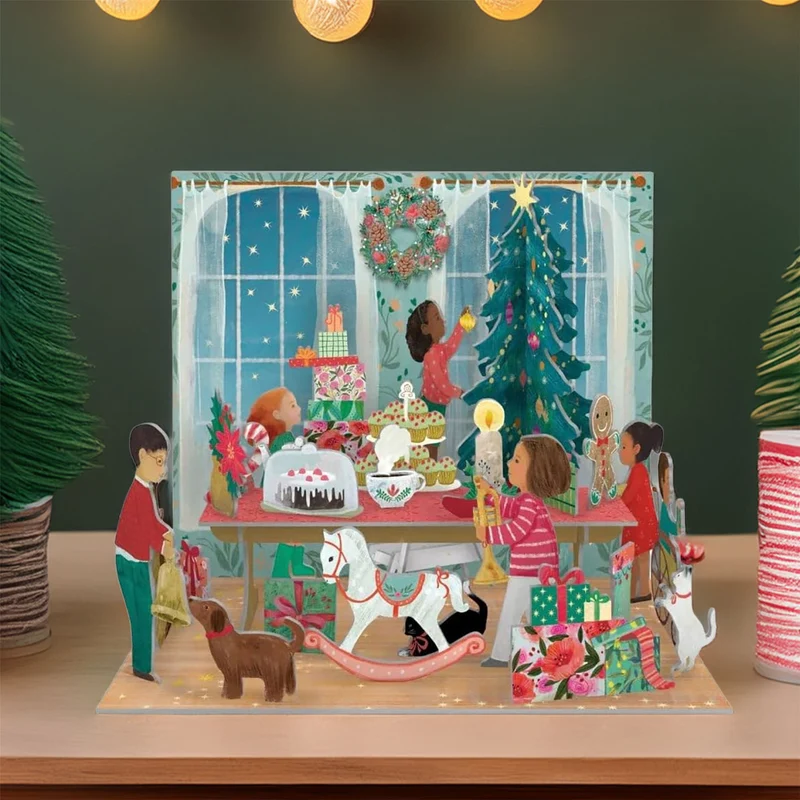3D Pop & Slot A Christmas Party Free Standing Christmas Advent Calendar