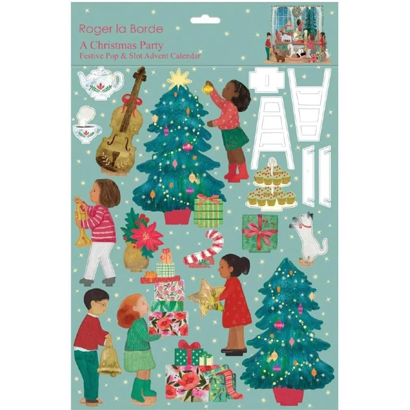 3D Pop & Slot A Christmas Party Free Standing Christmas Advent Calendar
