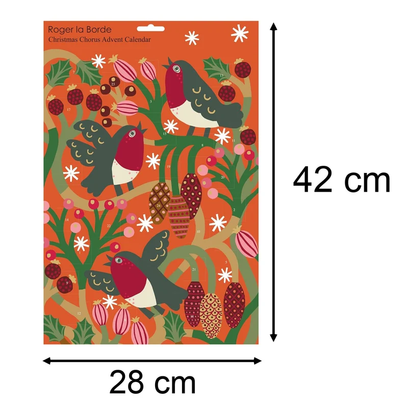 Christmas Chorus Advent Calendar | Festive Robins Christmas Advent Calendar