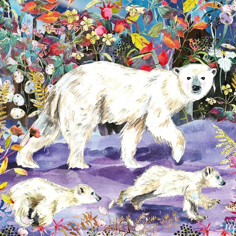 Aurora Bears Christmas Advent Calendar | Northern Lights Advent Calendar