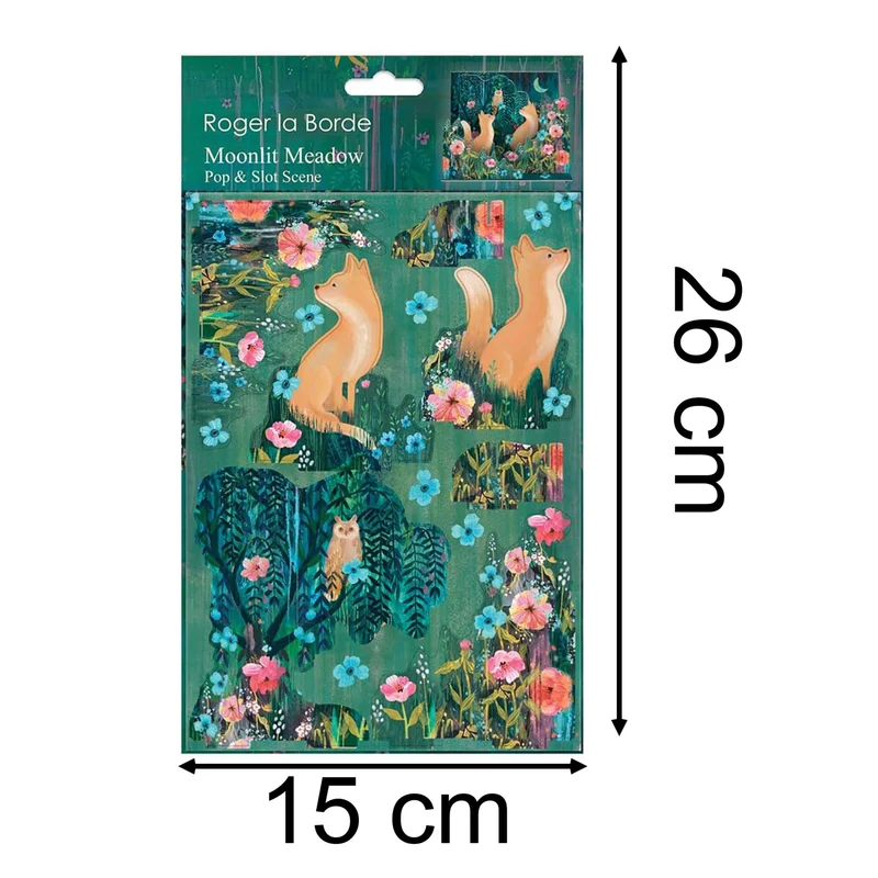 Moonlit Meadow Pop & Slot 3D Decoration | Build Your Own Flora & Fauna Diorama