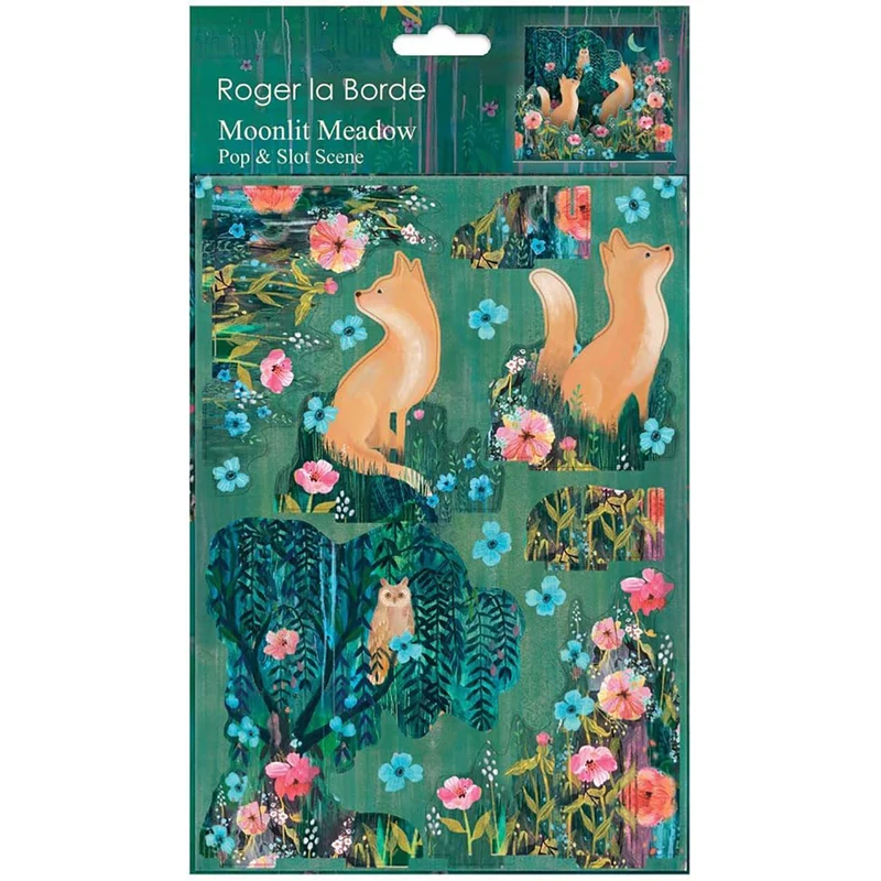Moonlit Meadow Pop & Slot 3D Decoration | Build Your Own Flora & Fauna Diorama