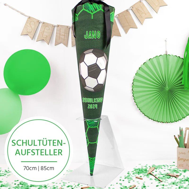 Schultüten Aufsteller 70 cm / 85 cm - tansparent