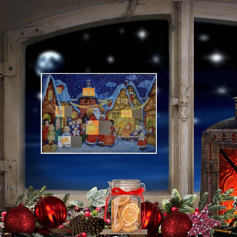 Santa Claus is Coming to Town Christmas Advent Calendar | Santa Advent Calendar
