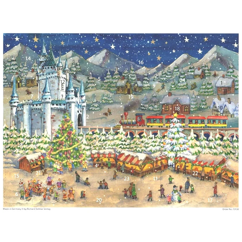 Christmas Market at the Castle Advent Calendar | Christmas Advent Calendar