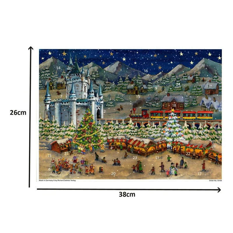 Christmas Market at the Castle Advent Calendar | Christmas Advent Calendar