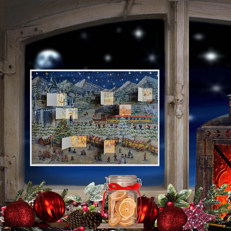 Christmas Market at the Castle Advent Calendar | Christmas Advent Calendar